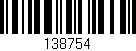 Código de barras (EAN, GTIN, SKU, ISBN): '138754'
