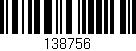 Código de barras (EAN, GTIN, SKU, ISBN): '138756'
