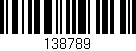 Código de barras (EAN, GTIN, SKU, ISBN): '138789'