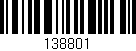 Código de barras (EAN, GTIN, SKU, ISBN): '138801'