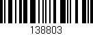 Código de barras (EAN, GTIN, SKU, ISBN): '138803'
