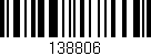 Código de barras (EAN, GTIN, SKU, ISBN): '138806'