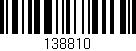Código de barras (EAN, GTIN, SKU, ISBN): '138810'