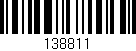 Código de barras (EAN, GTIN, SKU, ISBN): '138811'