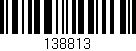 Código de barras (EAN, GTIN, SKU, ISBN): '138813'