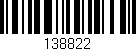 Código de barras (EAN, GTIN, SKU, ISBN): '138822'