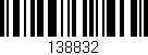 Código de barras (EAN, GTIN, SKU, ISBN): '138832'