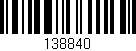 Código de barras (EAN, GTIN, SKU, ISBN): '138840'