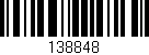 Código de barras (EAN, GTIN, SKU, ISBN): '138848'