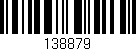Código de barras (EAN, GTIN, SKU, ISBN): '138879'