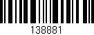 Código de barras (EAN, GTIN, SKU, ISBN): '138881'
