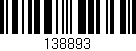 Código de barras (EAN, GTIN, SKU, ISBN): '138893'