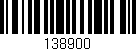 Código de barras (EAN, GTIN, SKU, ISBN): '138900'