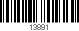 Código de barras (EAN, GTIN, SKU, ISBN): '13891'