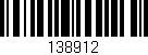 Código de barras (EAN, GTIN, SKU, ISBN): '138912'