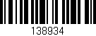 Código de barras (EAN, GTIN, SKU, ISBN): '138934'