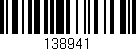 Código de barras (EAN, GTIN, SKU, ISBN): '138941'