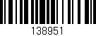 Código de barras (EAN, GTIN, SKU, ISBN): '138951'