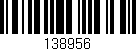 Código de barras (EAN, GTIN, SKU, ISBN): '138956'