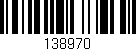 Código de barras (EAN, GTIN, SKU, ISBN): '138970'