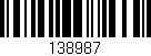 Código de barras (EAN, GTIN, SKU, ISBN): '138987'