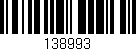 Código de barras (EAN, GTIN, SKU, ISBN): '138993'