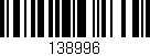 Código de barras (EAN, GTIN, SKU, ISBN): '138996'
