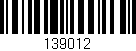 Código de barras (EAN, GTIN, SKU, ISBN): '139012'