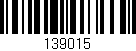 Código de barras (EAN, GTIN, SKU, ISBN): '139015'