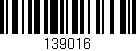 Código de barras (EAN, GTIN, SKU, ISBN): '139016'