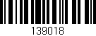 Código de barras (EAN, GTIN, SKU, ISBN): '139018'
