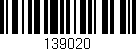 Código de barras (EAN, GTIN, SKU, ISBN): '139020'