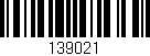 Código de barras (EAN, GTIN, SKU, ISBN): '139021'