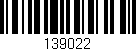 Código de barras (EAN, GTIN, SKU, ISBN): '139022'