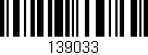 Código de barras (EAN, GTIN, SKU, ISBN): '139033'