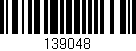 Código de barras (EAN, GTIN, SKU, ISBN): '139048'