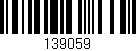 Código de barras (EAN, GTIN, SKU, ISBN): '139059'