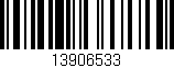 Código de barras (EAN, GTIN, SKU, ISBN): '13906533'