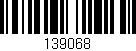 Código de barras (EAN, GTIN, SKU, ISBN): '139068'