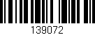 Código de barras (EAN, GTIN, SKU, ISBN): '139072'