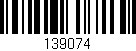 Código de barras (EAN, GTIN, SKU, ISBN): '139074'