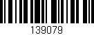 Código de barras (EAN, GTIN, SKU, ISBN): '139079'