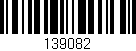 Código de barras (EAN, GTIN, SKU, ISBN): '139082'