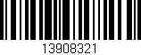 Código de barras (EAN, GTIN, SKU, ISBN): '13908321'