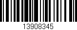 Código de barras (EAN, GTIN, SKU, ISBN): '13908345'