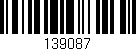 Código de barras (EAN, GTIN, SKU, ISBN): '139087'