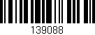 Código de barras (EAN, GTIN, SKU, ISBN): '139088'