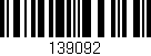 Código de barras (EAN, GTIN, SKU, ISBN): '139092'