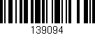 Código de barras (EAN, GTIN, SKU, ISBN): '139094'