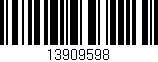 Código de barras (EAN, GTIN, SKU, ISBN): '13909598'